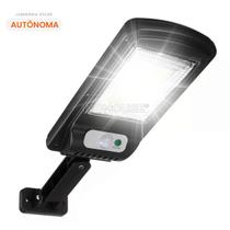 Holofote Solar Autonomo Refletor Ip65 Preto Kit Completo