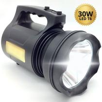 Holofote Super Potente Recarregável Led 30w Td 6000a T6 Pesca Camping Muito Forte Alcança 2km