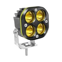 Holofotes de LED 3 Polegadas 12V/24V - Faróis de Motocicleta com Luz de Neblina e DRL