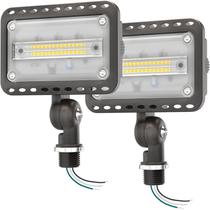 Holofotes LED CINOTON 20W Outdoor 5000K 2800LM 120V, pacote com 2 Holofotes LED CINOTON 20W Outdoor 5000K 2800LM 120V, pacote com 2