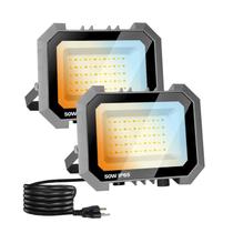 Holofotes LED Leddictive 50W, pacote com 2 unidades 5000LM 3000/4000/6000K