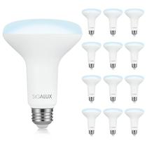Holofotes LED Sigalux BR30 15W 5000K reguláveis, pacote com 12