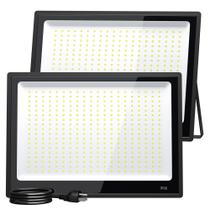 Holofotes LED XXBSAZ, pacote com 2 unidades, 300W 37000LM, IP66, impermeáveis