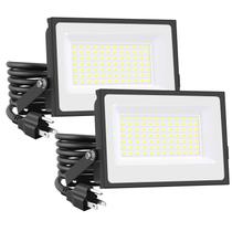 Holofotes Onforu 60W 6000lm LED IP66 Waterproof 6500K, pacote com 2 Holofotes Onforu 60W 6000lm LED IP66 Waterproof 6500K, pacote com 2