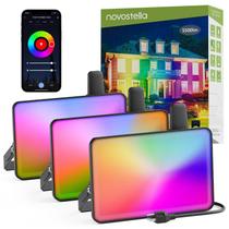 Holofotes RGB inteligentes NOVOSTELLA 60W para exterior: 3 unidades