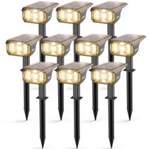 Holofotes solares LEREKAM 40 LEDs IP65 à prova d'água, pacote com 10 Holofotes solares LEREKAM 40 LEDs IP65 à prova d'água, pacote com 10
