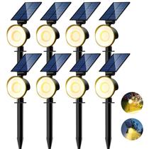 Holofotes Solares nipify Kit com 8 Unidades, Impermeáveis, 3 Modos, Luz Quente Holofotes Solares nipify Kit com 8 Unidades, Impermeáveis, 3 Modos, Luz Quente