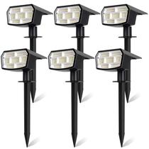 Holofotes solares Sucolite, pacote com 6, 59 LED, 3 modos, IP65 Holofotes solares Sucolite, pacote com 6, 59 LED, 3 modos, IP65