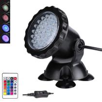 Holofotes submersíveis Pond Lights ZHGSERVU 36 LED com controle remoto Holofotes submersíveis Pond Lights ZHGSERVU 36 LED com controle remoto