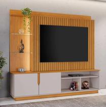 Home Amparo Para Tv Até 60" JCM Movelaria - Cinamomo/Off Home Amparo Para Tv Até 60" JCM Movelaria - Cinamomo/Off
