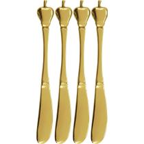 HOME&ampCO ANNU ESPÁTULA PATÊ INOX DOURADO 4PÇ