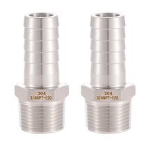 Home Brew Fitting Ceaeso 304 em aço inoxidável 3/4 Mangueira Barb x 3/4 macho NPT Home Brew Fitting Ceaeso 304 em aço inoxidável 3/4 Mangueira Barb x 3/4 macho NPT