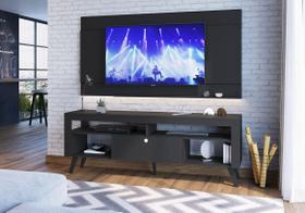 Home Com Bancada e Painel TV até 70 Itália Preto - Art in Móveis