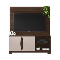 Home com Painel para TV até 56 Polegadas União Café/Off White - Jcm Movelaria