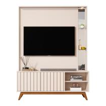Home Estante Açaí 1.4 com LED Sala para TV até 60" e Espelho Home Estante Açaí 1.4 com LED Sala para TV até 60" e Espelho