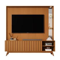 Home Estante Açaí 1.8 com LED Sala para TV até 75" e Espelho Home Estante Açaí 1.8 com LED Sala para TV até 75" e Espelho