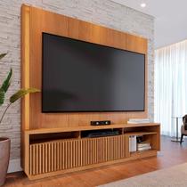 Home Estante Orlo 200cm TV até 75 Fitas LED Portas Deslizantes MDP/MDF Freijó G73 - Gran Belo Home Estante Orlo 200cm TV até 75 Fitas LED Portas Deslizantes MDP/MDF Freijó G73 - Gran Belo