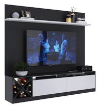 Home Estante para Sala de Estar Tv até 60" Preto Branco Quiditá