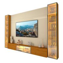 Home Luminare Reflecta 293 2 Torres Para TVs de até 85 Polegadas com LED e Espelho Off White Naturale - Gelius Home Luminare Reflecta 293 2 Torres Para TVs de até 85 Polegadas com LED e Espelho Off White Naturale - Gelius