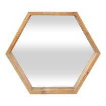 Home Mirror Cheung's Hexagon Wood Frame 60x52x6 cm