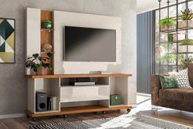 Home Onix New 1.38m Para Tv Até 58'' Pol Off White Amêndoa - Lukalian