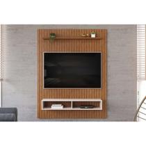 Home p/ TV até 55 Pol Aston Ripado c/ 1 Prateleira e 2 Nichos 134x168cm Freijó/Off White - DJ Móveis Home p/ TV até 55 Pol Aston Ripado c/ 1 Prateleira e 2 Nichos 134x168cm Freijó/Off White - DJ Móveis