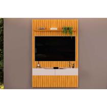 Home p/ TV até 55 Pol Pratic Ripado c/ 2 Gavetas 143x240cm Cedro/Bali - DJ Móveis