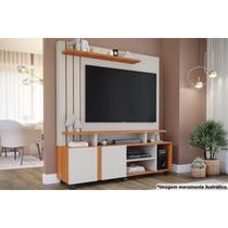 Home p/TV até 55 Pol Valência 100% MDF c/Rodízios 160x135cm Off White/Cinamomo - Permóbili Home p/TV até 55 Pol Valência 100% MDF c/Rodízios 160x135cm Off White/Cinamomo - Permóbili