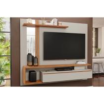 Home p/ TV até 60 Pol Treviso c/ 1 Porta e Nicho 180x153cm Off White/Cinamomo - Permóbili