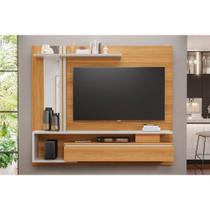 Home p/TV até 60 Polegadas Treviso c/ Prateleira e Nicho 180x153cm Nature/Off White - Permóbili