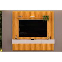 Home p/ TV até 65 Pol Pratic Ripado c/ 2 Gavetas 223x212cm Cedro/Bali - DJ Móveis