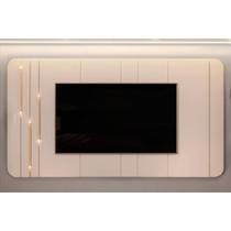 Home p/ TV até 75 Polegadas Celine 100% MDF c/ Led 241x132cm Off White - DJ Móveis Home p/ TV até 75 Polegadas Celine 100% MDF c/ Led 241x132cm Off White - DJ Móveis