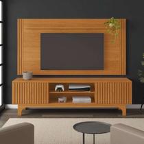 Home Painel e Rack Trunfo MDF Cinamomo Grande Para TV 70 Polegadas