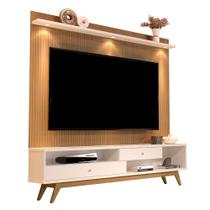 Home Painel (Pintura 3D) e Rack P/ Tv Até 75" C/Led Perola 5232 Jb Bechara