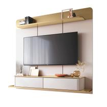 Home Painel Suspenso Decorativo Messier para TV 70 Polegadas Off White/Champagne G26 - Gran Belo