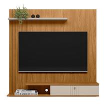 Home Painel TV 55' Com Friso Lateral Aveiro Nature Off-White
