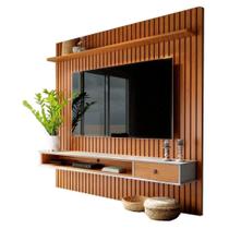 Home Para Sala De Estar 250cm Tv 75 Polegadas 61x Off White Nature Tebar Off White Nature