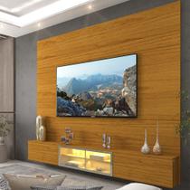 Home para TV 217 Luminare Led Reflecta 100% MDF Naturale - Gelius