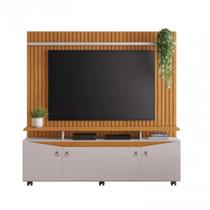 Home Para TV 65 Polegadas Conceito Ripado C/ Rodízios Giratórios JCM Movelaria Home Para TV 65 Polegadas Conceito Ripado C/ Rodízios Giratórios JCM Movelaria