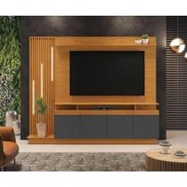 Home Para Tv Até 65" Absoluto Cinamomo Com Grafite