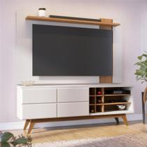 Home para TV ate 70 Polegadas Diana Off-White Matte Freijo