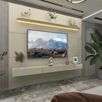 Home Para Tv Até 75 Polegadas Com Led Nobre Royal 220 Off White - Gelius Home Para Tv Até 75 Polegadas Com Led Nobre Royal 220 Off White - Gelius
