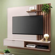 Home para TV Ripado e Portas Ivelis 1.6 Off White Nogueira