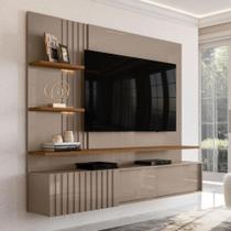 Home para TVs 65" Ripado Milão Fendi Naturale