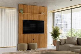 Home Piso-Teto New Interlagos para TV de até 65 polegadas - Cumaru - Madetec