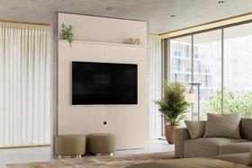 Home Piso-Teto New Interlagos para TV de até 65 polegadas - Off White - Madetec