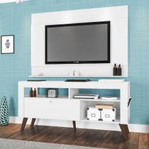 Home Rack Bancada e Painel Tv Até 55 Dinamarca Branco - Art In Moveis