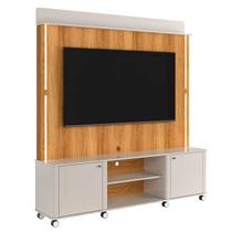 Home Rack Painel Para TV 75 Poleg 183cm Florença Lukaliam Off White/Freijo