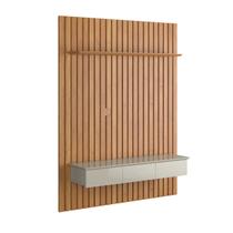 Home Ripado Antares 1.4 Com Gavetas Para TV Até 55 Polegadas Cinamomo com Off White