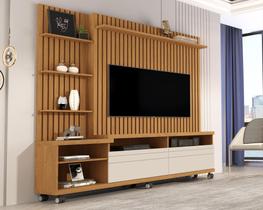 Home Ripado Nobre p/ TV até 60'' Nature/Off White - Giga Móveis